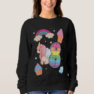 Barn 8:e Magic Poppin Birthday Unicorn Popular 8 T Shirt