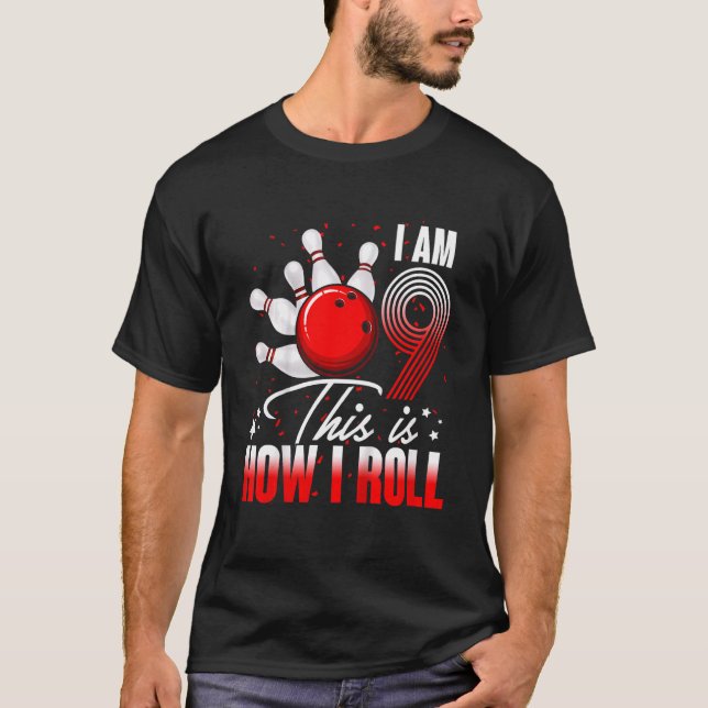 Barn 9 år gammal Födelsedagsfest T Shirt (Framsida)