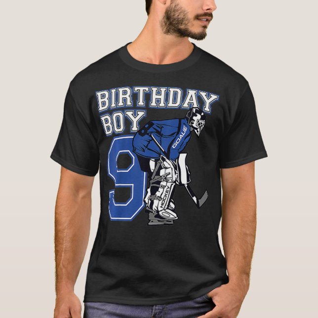Barn 9 år gammal is Hockey Goalie ThLED 9th Boy T Shirt (Framsida)