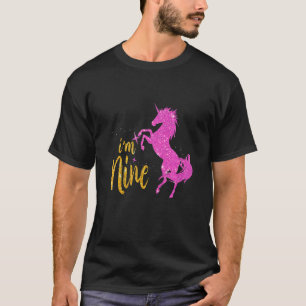 Barn 9 år gammal Jag är 9:e födelsedagstjuvens Uni T Shirt