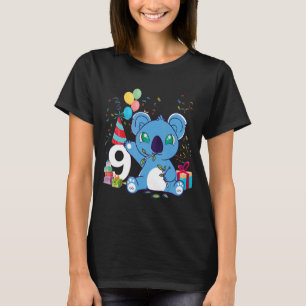 Barn 9 år gammal Koala 9:e födelsedagen Koala T Shirt