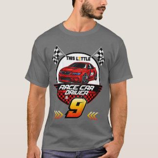 Barn 9 år gammal tävling födelsedags T-shirt 9:e r