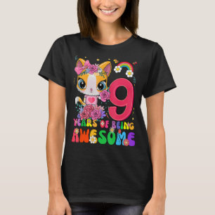 Barn 9 år gammal Tonåringar 9:e födelsedag Fantast T Shirt
