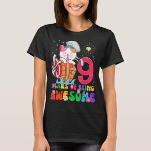 Barn 9 år gammal Tonåringar 9:e födelsedagstjejen T Shirt