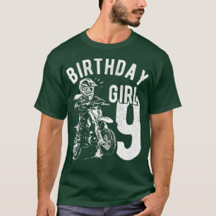 Barn 9 år gammal unge Birthday tjejer Dirt Cyto Mo T Shirt
