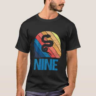Barn 9 år Gi för 9-årsdagen av den 9:e födelsedage T Shirt