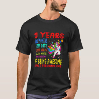Barn 9 år som är Fantastisk 9:e födelsedagsbarnen  T Shirt