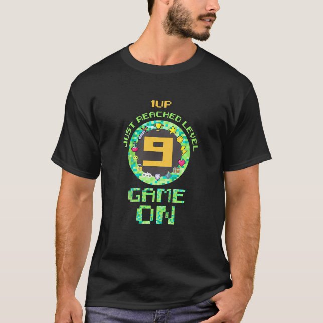 Barn 9:e året gammal fågeldagskorgsflickspelare t shirt (Framsida)
