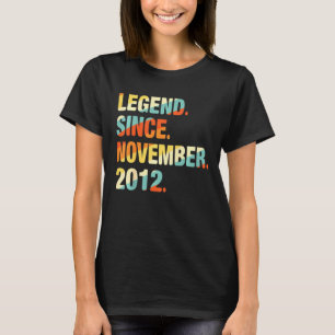Barn 9:e födelsedag 9 år gammal bensin sedan Novem T Shirt