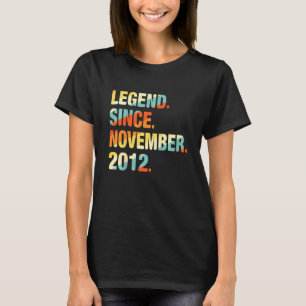 Barn 9:e födelsedag 9 år gammal bensin sedan Novem T Shirt
