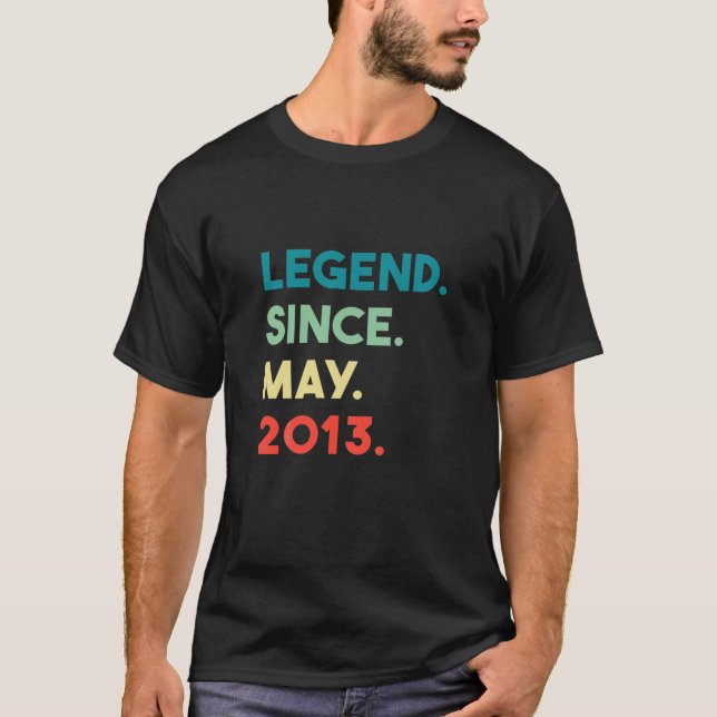 Barn 9:e födelsedag ger 9-årslegend t shirt (Framsida)