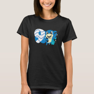 Barn 9:e födelsedag Hajar 9 år gammal Ocean Sha T Shirt