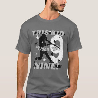 Barn 9:e födelsedagen Baskan Glove Kids 9-åring T Shirt