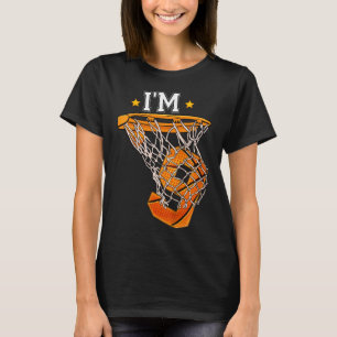 Barn 9:e födelsedagen Basketball Jag är 9 Boy Girl T Shirt