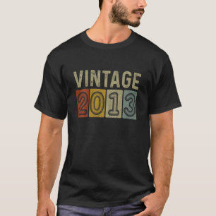 Barn 9:e födelsedagen för Boys Girls Vintage 2013 T Shirt