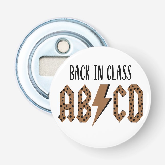 Barn ABCD Tillbaka i klassrummet Småbarn Första sk Flasköppnare (Framsidan)