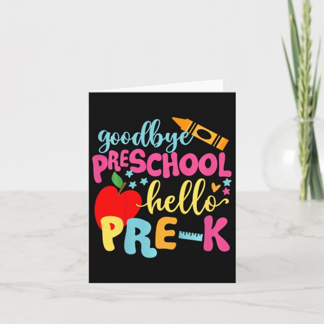Barn adjö Preschools Hej före k Ck till skolan Kort (Framsida)
