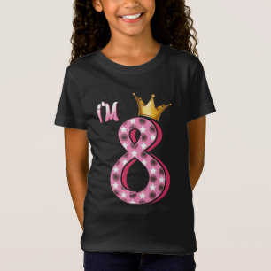 Barn Ålder Åldersdagstjejen 8 år Åldern 8 år T Shirt