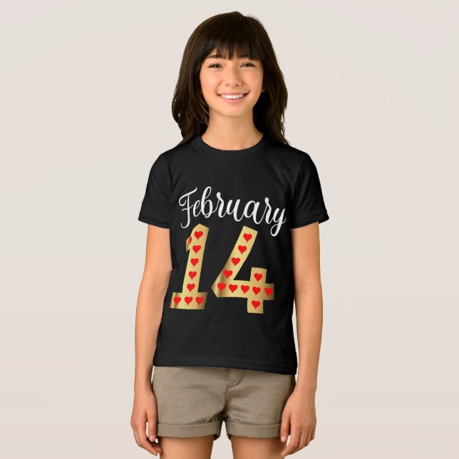 Barn Alla hjärtans dag T Shirt (Framsida Full)