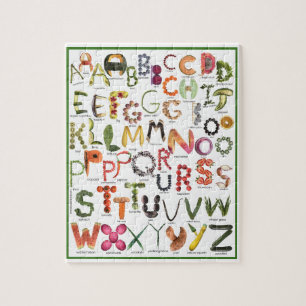 Barn Alphabet Puzzle Educational Cute ABC Pussel