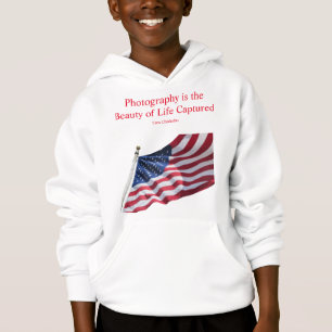 Barn American Flagga Hooved Sweatshirt T Shirt