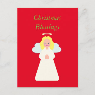 Barn Angel med Heart Vingar och Halo Helg Vykort