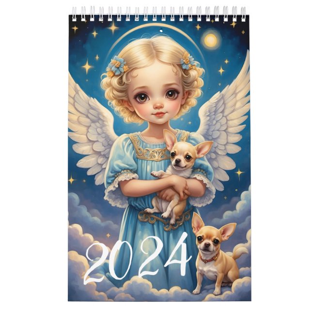 Barn Änglar och kutdjur. 2024 Kalender (Omslag)