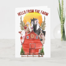 Barn Animals Hej från gården Hälsning