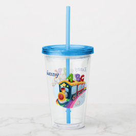 Barn Anpassad ABC Tåg Take Away Mugg