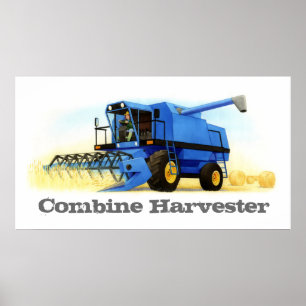 Barn Anpassningsbar Farm and Farming - Combine Har Poster