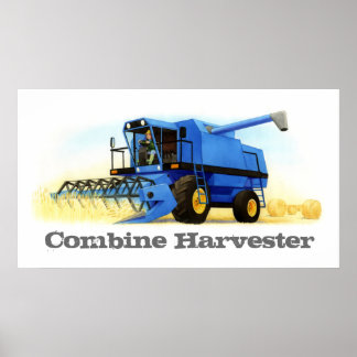 Barn Anpassningsbar Farm and Farming - Combine Har Poster