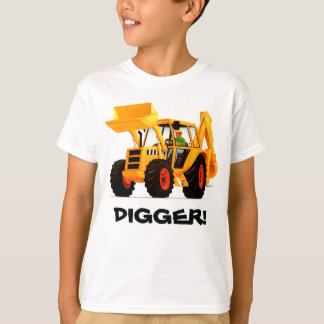 Barn Anpassningsbar Gult Digger Tee