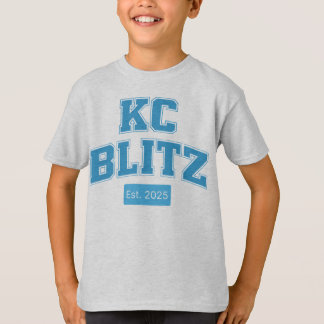 Barn Anpassningsbar KC Blitz Legacy-teckensnitt T Shirt