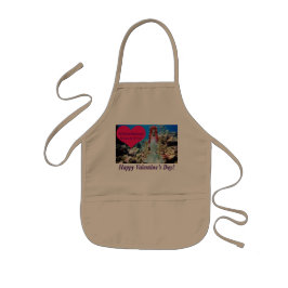 Barn apron. Glad Alla hjärtans dag.. doe/sjöjungfr Barnförkläde