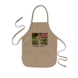 Barn apron. Glad påsk. Klipager/bunny Barnförkläde