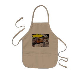 Barn apron. Lycklig Fars dag, ko/ledare Barnförkläde