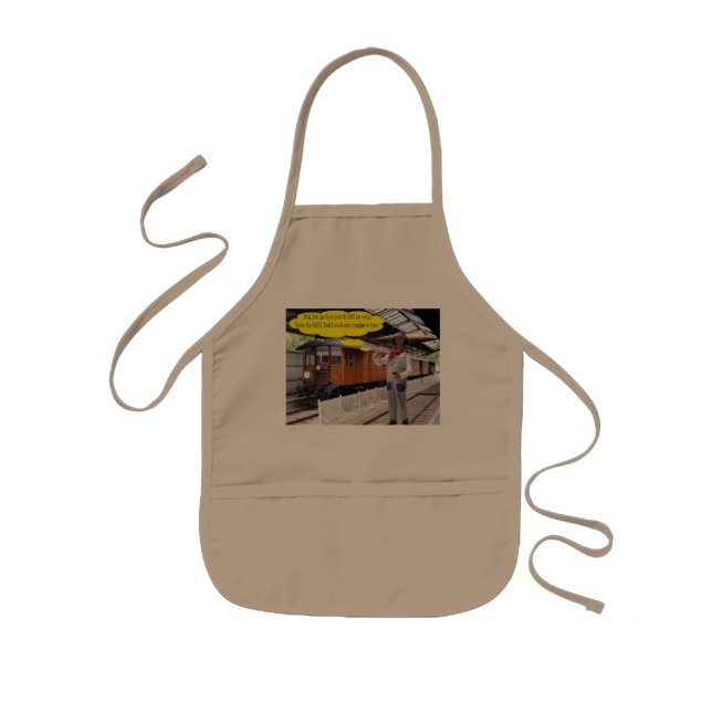 Barn apron. Lycklig Fars dag, ko/ledare Barnförkläde (Framsidan)