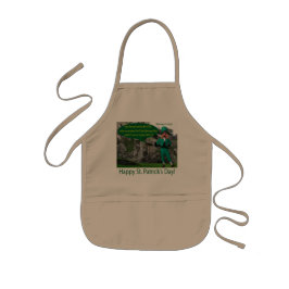 Barn apron. Lycklig St. Patrick's Day. Barnförkläde