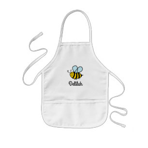 Barn apron med söt humla-design barnförkläde