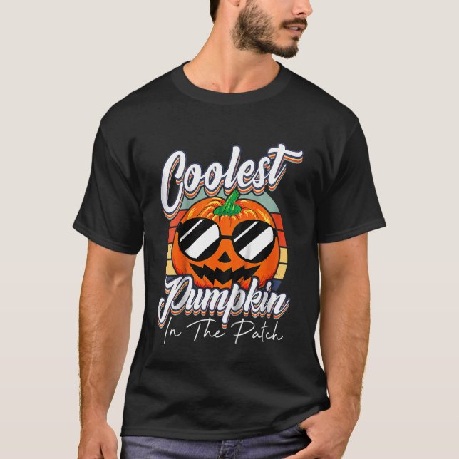 Barn är den kolaste pumpen i Patch Boys Retro Groo T Shirt (Framsida)