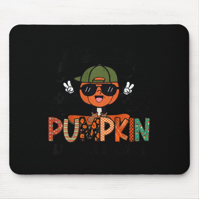 Barn är den kolaste pumpen i Patch Halloween Boys  Musmatta (Framsidan)