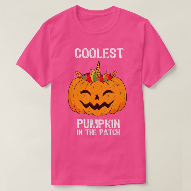Barn är den kolaste pumpen i Patch Halloween Boys  T Shirt (Design framsida)