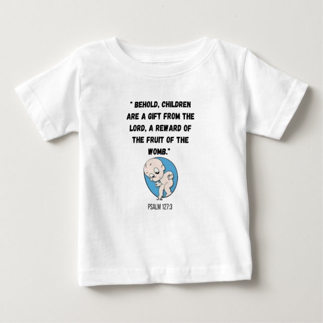 Barn är en Baby T-Shirt som är en belönad (Framsida)
