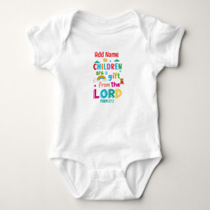 "Barn är en gåva från Herren" (röd) T Shirt