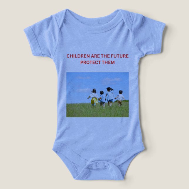 BARN ÄR FRAMTIDEN SKYDDA DEM  T SHIRT (Design Framsida)