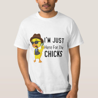 Barn är här för Chickarna Cute Påsk Boys  T Shirt
