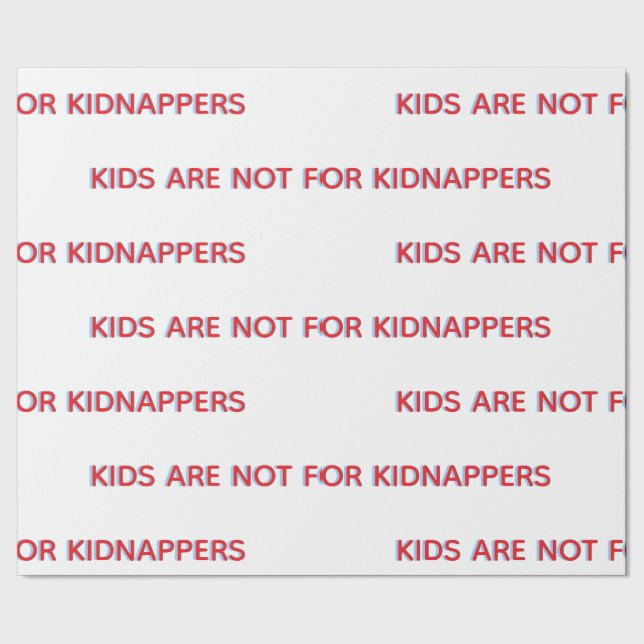 BARN ÄR INTE FÖR BARNROVARE INPACKNINGSPAPPER PRESENTPAPPER (Seam)