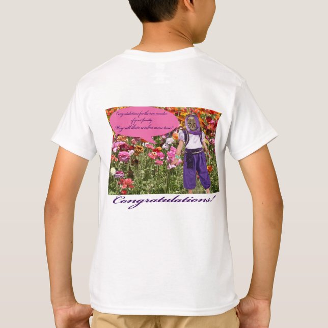 Barn är säkra. Grattisar: okt/genie T Shirt (Baksida)