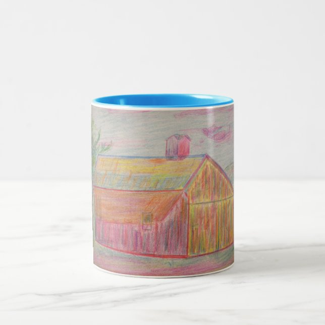 Barn Art Två-Tonad Mugg (Center)