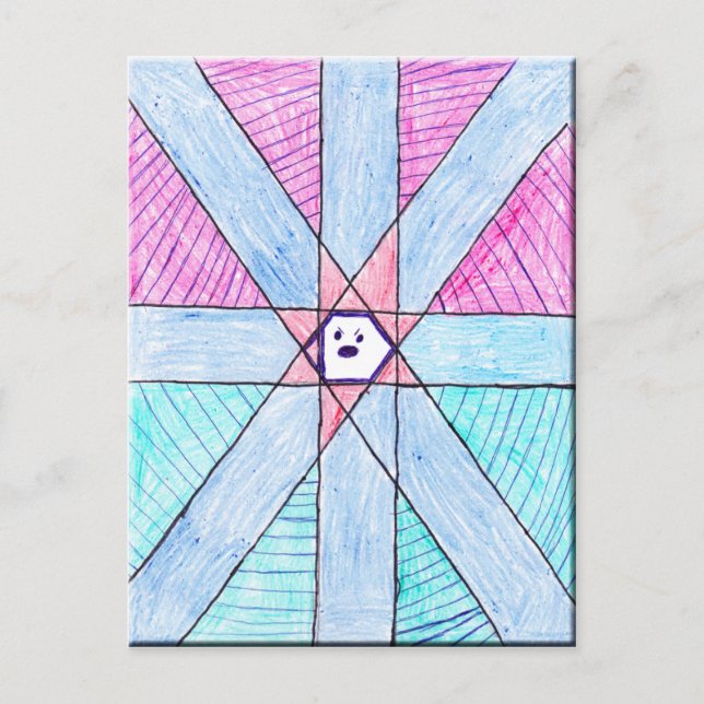 Barn Art-vykort - Shanes design Vykort (Framsida)